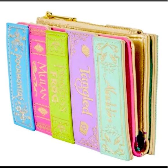 24HR DROP ⬇️ Princess Books Flap Wallet Loungefly stitch shoppe